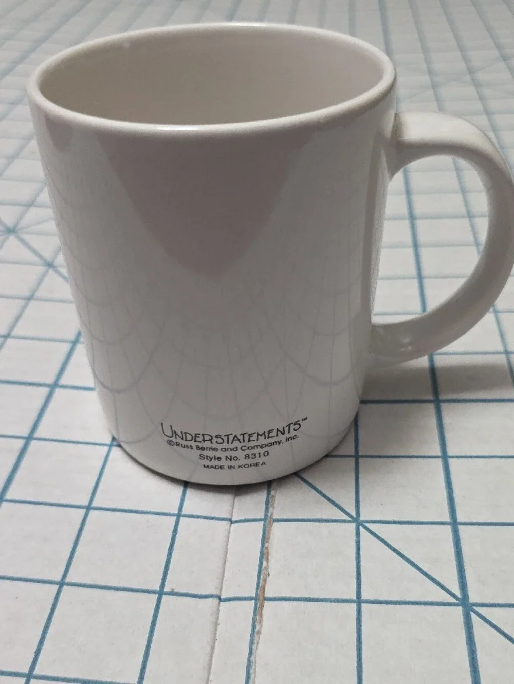 Russ Berrie 'Today Is The First Day...' Cat Mug, Vintage